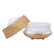 First 250ml Aroma Essential Oil Diffuser Wood Grain Ultrasonic Cool Mist Humidifier with 7 Color Changing LED...