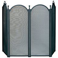 Uniflame 4 Panel Deluxe Plated Woven Mesh Fireplace Screen