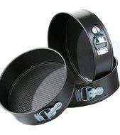 Posh Porschey Set Of 3 Non Stick Loose Base Springform Cake Tins 8 9 10 Birthday 3 Tier Wedding Cake 22, 24 &amp;...