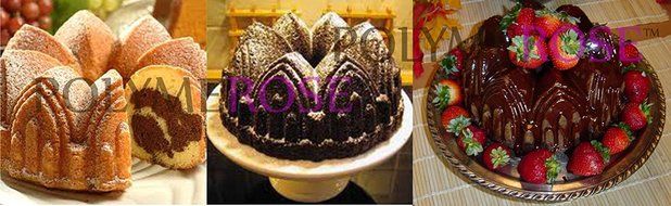 LOT OF 100 Silicone CATHEDRAL BUNDT Fluted Baking PANS - 8 Cups, 8.5&quot; Diameter ($1.95 per mold!) - Silicone by...