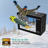 Ufinetec ACH9R 4K Action camera Ultra HD Waterproof DV Camcorder 2.0-inch LCD With 2.4G Remote Control 170 Degree... N4