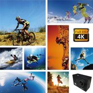 Ufinetec ACH9R 4K Action camera Ultra HD Waterproof DV Camcorder 2.0-inch LCD With 2.4G Remote Control 170 Degree... N5