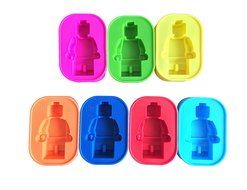 Medium-sized Figure Lego Ice Tray Silicone Cake Jelly Mold Candy Mold 7 Pack