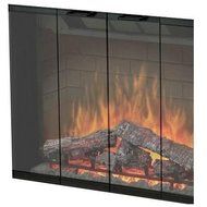 Dimplex BFDOOR33BLKSM Single-Pane 33-Inch Bi-Fold Look Glass Door for Built-In Electric Firebox