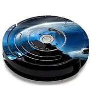 Skin Decal Vinyl Wrap For IRobot Roomba 650 655 Vacuum / Howling Wolf Moon