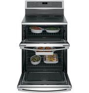 GE PB960SJSS Profile 30" Stainless Steel Electric Smoothtop Double Oven Range - Convection N9