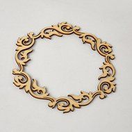 Wooden Veneer Shape Vintage Mix Style Wood Head ring Woodchips Scrapbooking Embellishment DIY N4