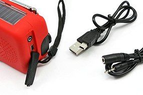 Emergency Solar Dynamo Powered Radio Hand Crank AM/FM 3 LED Flashlight Phone Charger power cords cell phones iG... N3