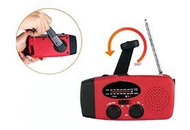 Emergency Solar Dynamo Powered Radio Hand Crank AM/FM 3 LED Flashlight Phone Charger power cords cell phones iG... N4