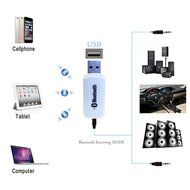 YETOR USB Bluetooth Wireless Audio Music Receiver Adapter 3.5mm Stereo Output for Headphones Portable Speakers... N5