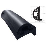 TACO METALS V11-9795BBK50D-2 / TACO Semi-Rigid Rub Rail Kit - Black w/Black Insert - 50&#039;