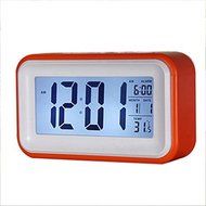 Generic Large Screen LED Touch Sensor Digital Light Control Alarm Clock (Orange)