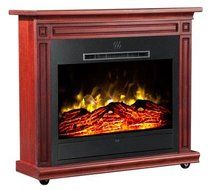 Heat Surge Roll-N-Glow Amish Electric Fireplace in Manor Cherry, EV-4