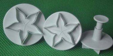 Set of 3pcs Fondant Calyx Plunger Cutter cake decorating fondant plunger embossing tool