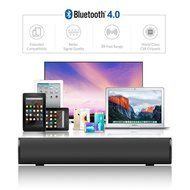 KZY TWS(True Wireless Stereo) Mini Soundbar with 3 Sound Effects, 66-Foot Bluetooth Range &amp; Touch Keys Blutooth... N4