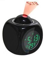 Surborder Shop LED Projection Digital Alarm Clock Black N3
