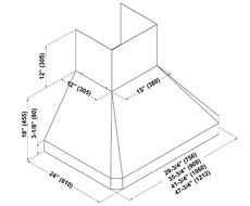 Kobe RA0236SQB-WM-1 Premium RA-02 SQB-1 Series 36-Inch Wall Mount with 6-Speed, 760 CFM, LED Lights and Baffle... N4