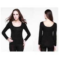 Spritech(TM) Women's Soft Modal Slim Long Sleeve Crew Neck Shirt Base Shirt N3