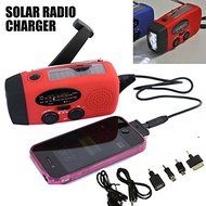 Emergency Solar Dynamo Powered Radio Hand Crank AM/FM 3 LED Flashlight Phone Charger power cords cell phones iG... N6
