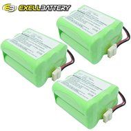 3x Exell 7.2V Battery Fits iRobot Braava 320 321 Replaces 4408927 GPRHC152M073