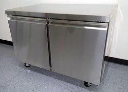 48" Undercounter 2 Door Commercial Restaurant Stainless Steel Freezer, TUC48F, 11.9 Cu. Ft. N4