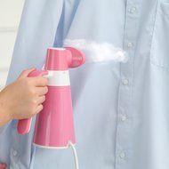 Pink Professional Portable Steamer Fabric Clothes Travel Garment Steam Iron Handheld N6