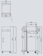 NEW 1 DOOR STAINLESS STEEL REFRIGERATOR