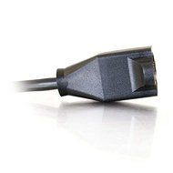 C2G / Cables To Go 29930 16 AWG Outlet Saver Power Extension Cord for NEMA 5-15P to NEMA 5-15R (4 Feet, Black) N3