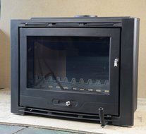 HiFlame Wood Burning Fireplace Insert HF577IU7 Paint Black