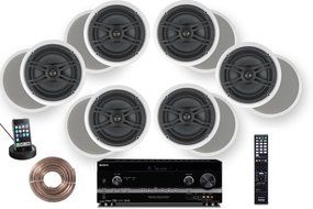 Sony HD Digital Cinematic Sound 770 Watts 7.1 Channel 3D A/V Receiver + Yamaha Natural Sound Custom Install In-Ceiling... N5