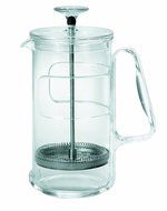 Guzzini My Kitchen Coffee/Tea Press, 8 Cup, 9-Inches, Clear Plastic Glass