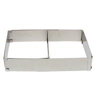 New Stainless Steel Adjustable Rectangle Scalable Mousse Cake Ring Baking Mold N4