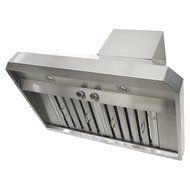 Kobe RA0236SQB-WM-1 Premium RA-02 SQB-1 Series 36-Inch Wall Mount with 6-Speed, 760 CFM, LED Lights and Baffle... N6