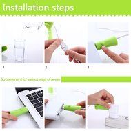 Taousa 70304 USB Powered Air Humidifier, Clover Design, Portable Air Purifier, Auto Off Nightlight with 200ml... N2