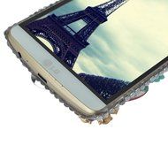 Spritech(TM) Bling Hard Clear Phone Case For LG spirit h440 C70/LG Escape 2/LG Logos,3D Handmade Yellow Silver... N3