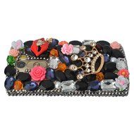 Spritech(TM) Bling Hard Clear Phone Case For LG spirit h440 C70/LG Escape 2/LG Logos,3D Handmade Yellow Silver... N4