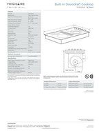 Frigidaire 36" Smoothtop Electric Black Cooktop with Built-In 500 CFM Downdraft Exhaust RC36DE60PB N7