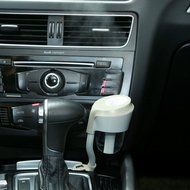 Happy-top Portable Mini 50ml Travel Ultrasonic Cool Mist Aroma Car Air Humidifier with Dual USB Charger Port,... N7