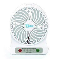 YL-VV@ Taidea UF-TDF02 Mini Portable Mute USB 18650 Rechargeable Battery Fan PC USB Cooler Table Fan with LED... N4