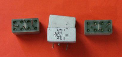 Capacitor PETP K73P-3 160V 0.5uF USSR 30 pcs
