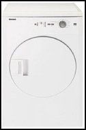 Blomberg 3.67 Cu. Ft. White Front Load Electric Dryer - DV17540