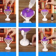 DZT1968 USB Diamond Shape Mini Humidifier Manufacturer Of Diffuser Mist Air Purifier (Pink) N3