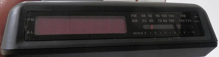 Philco Alarm Clock Radio Model No 799K N3