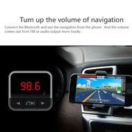 Car Bluetooth Charger, LESHP 4.0 Car Music FM Player Dual USB Charger Support APP Control N6