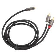 DiGiYes&reg; 3.28 Feet（1M) 3.5mm Female to 2RCA Male Stereo Audio Adapter Cable Gold Plated for Smartphones / MP3... N4