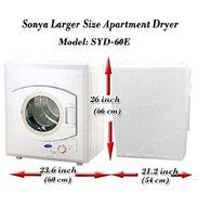 Sonya Portable Compact Small Laundry Dryer Apartment Size 110vstainless Steel Drum Transparent Lid 8.8lbs Capacity... N5