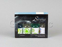 Sirena S10NA 4 Pack of assorted fragrances/scents, Pine, Tropical, Apple and Eucalyptus.
