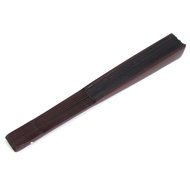 Men's Spun Silk Blank Hand Fan Calligraphy Writing Dancing Folding Fan Fancy Dress Accessory Black
