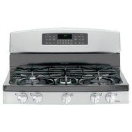 GE JGB850EEFES 30" Slate Gas Sealed Burner Double Oven Range N6