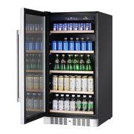 9.53CF ( 270L ) BEVERAGE REFRIGERATOR GLASS DOOR WITH SEAMLESS STAINLESS STEEL TRIM N5